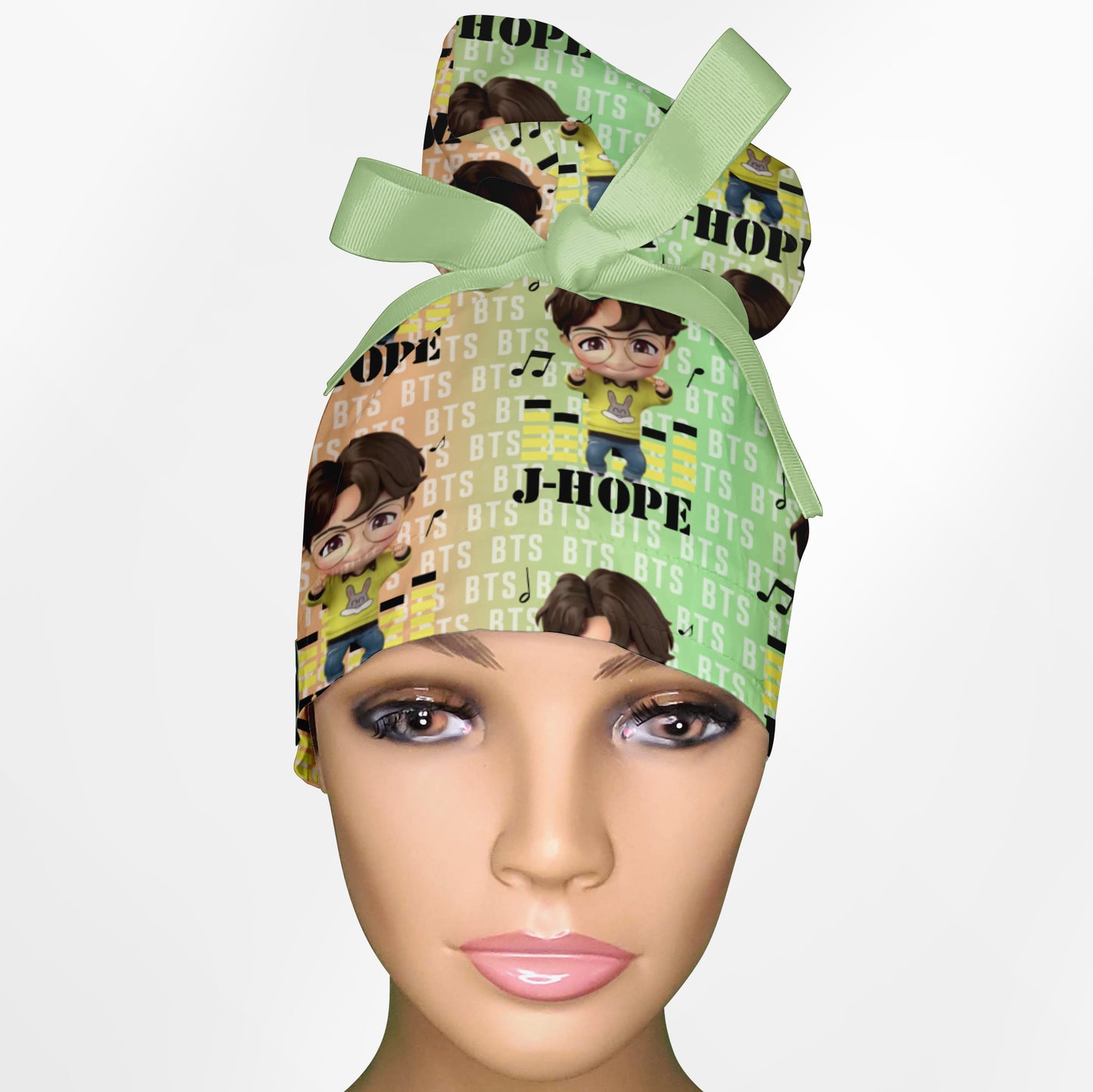 BTS J-Hope High Bun Ponytail Scrub Cap