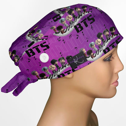 BTS K-Pop Low-Tie Surgeon Scrub Cap