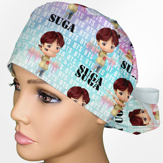 BTS Suga Ponytail Scrub Cap