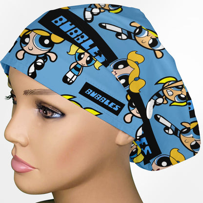 Bubbles Euro Scrub Cap