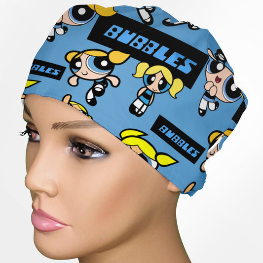 Bubbles Low-Tie Surgeon Scrub Cap