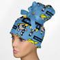 Bubbles High Bun Ponytail Scrub Cap