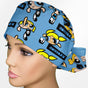 Bubbles Ponytail Scrub Cap