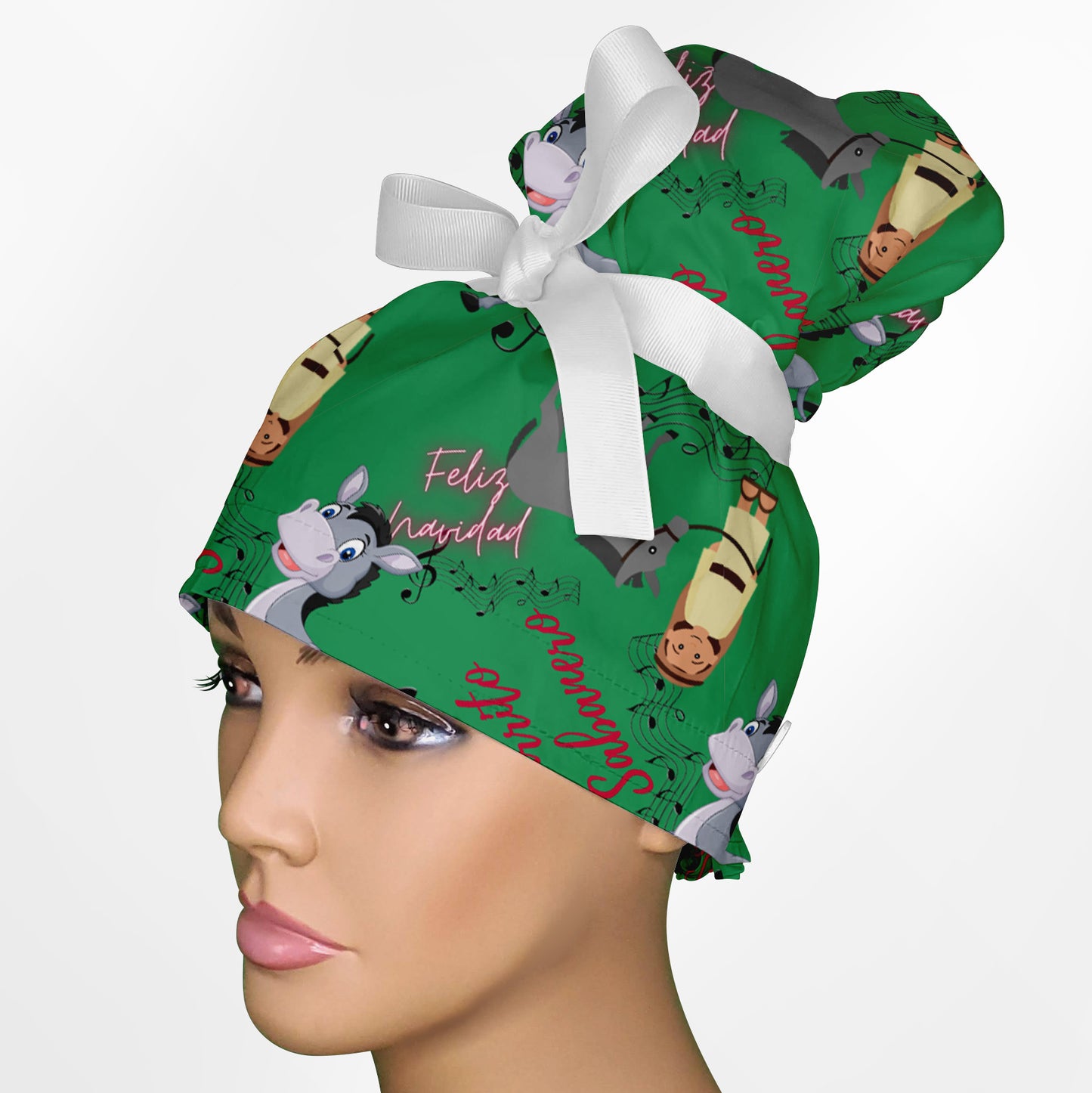 Burrito Sabanero High Bun Ponytail Scrub Cap