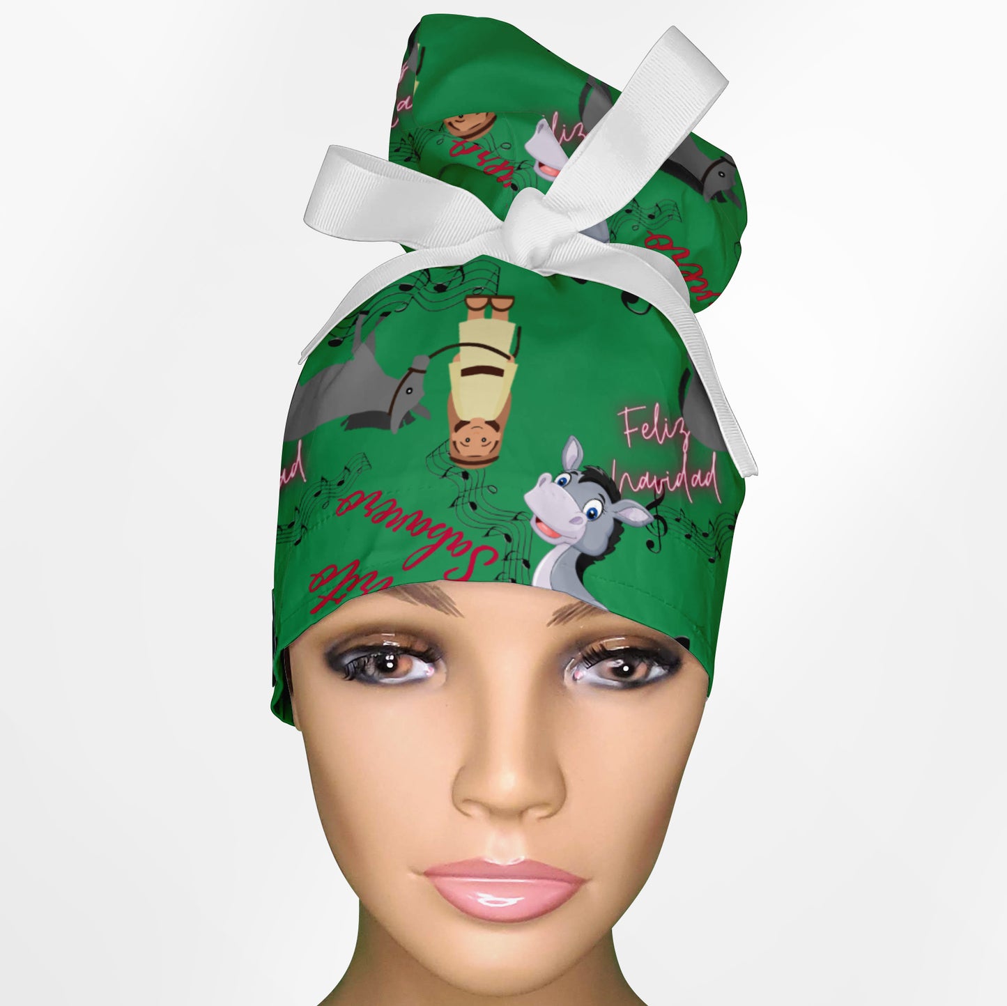 Burrito Sabanero High Bun Ponytail Scrub Cap