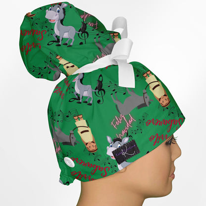 Burrito Sabanero High Bun Ponytail Scrub Cap