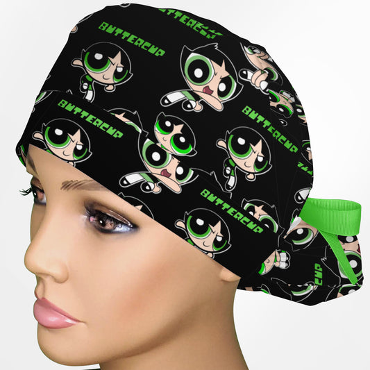 Buttercup Ponytail Scrub Cap