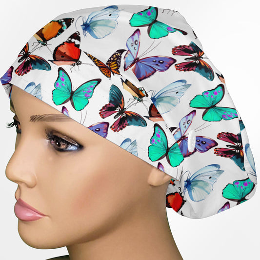 Butterflies Euro Scrub Cap