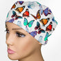 Butterflies Low-Tie Surgeon Scrub Cap