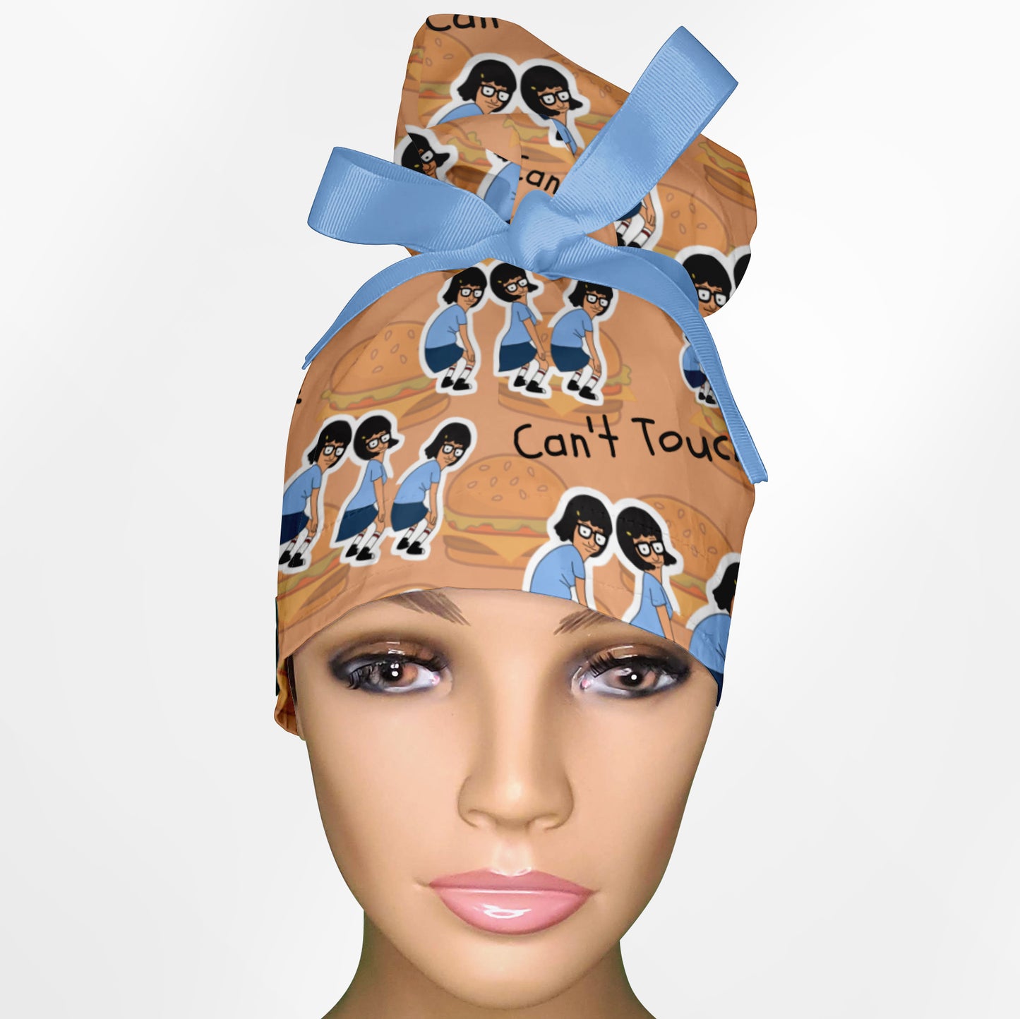 Can't Touch This High Bun Ponytail Scrub Cap