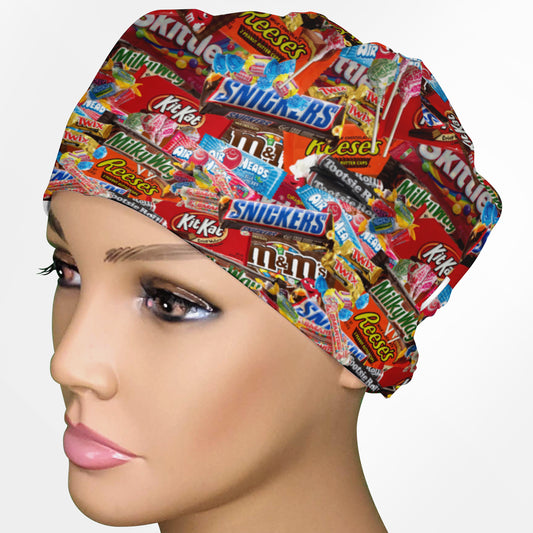Candy Bars Low-Tie Surgeon Scrub Cap