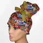 Candy Bars High Bun Ponytail Scrub Cap