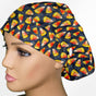 Candy Corn Euro Scrub Cap
