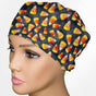 Candy Corn Low-Tie Surgeon Scrub Cap