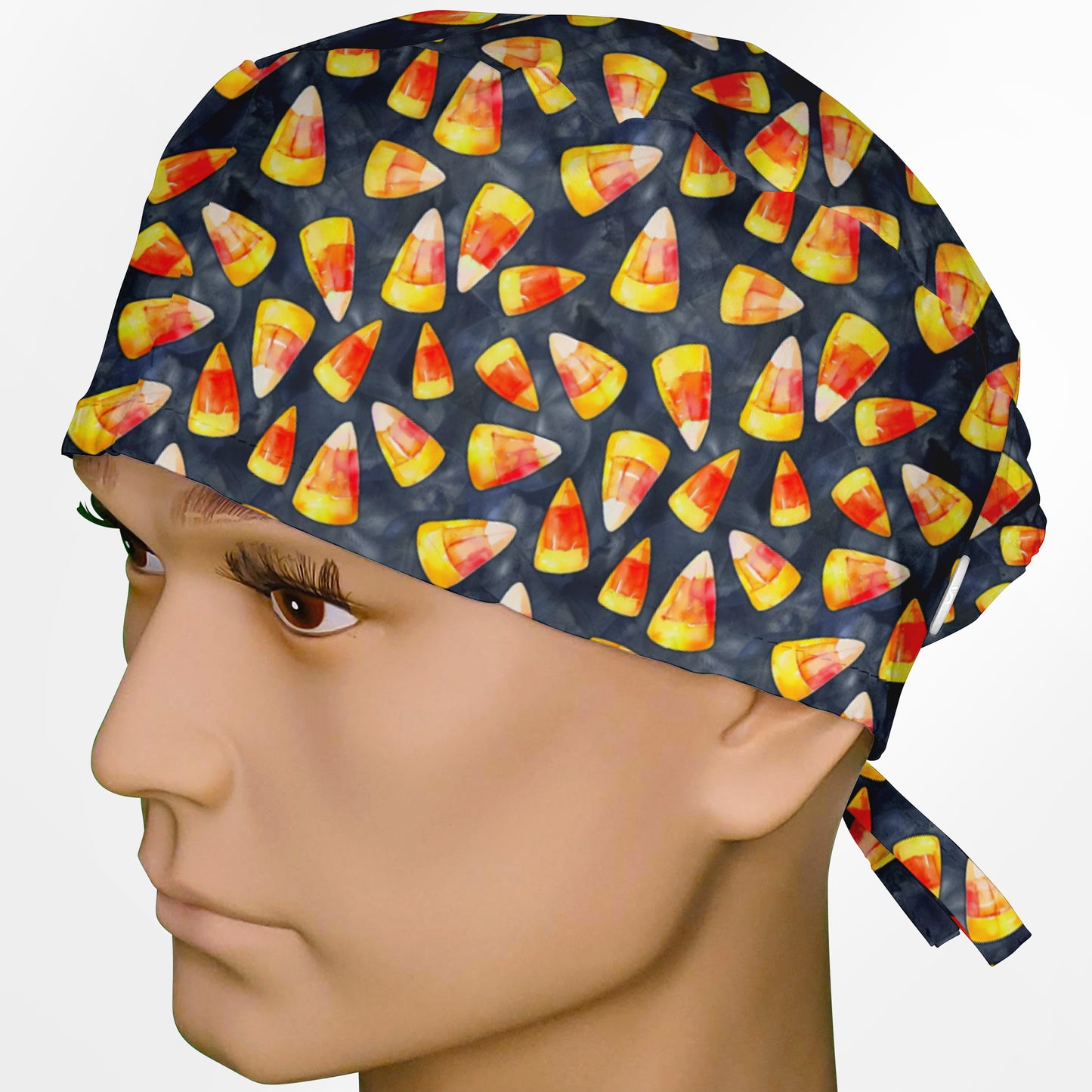 Candy Corn Surgeon Scrub Cap