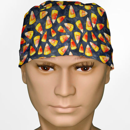 Candy Corn Surgeon Scrub Cap