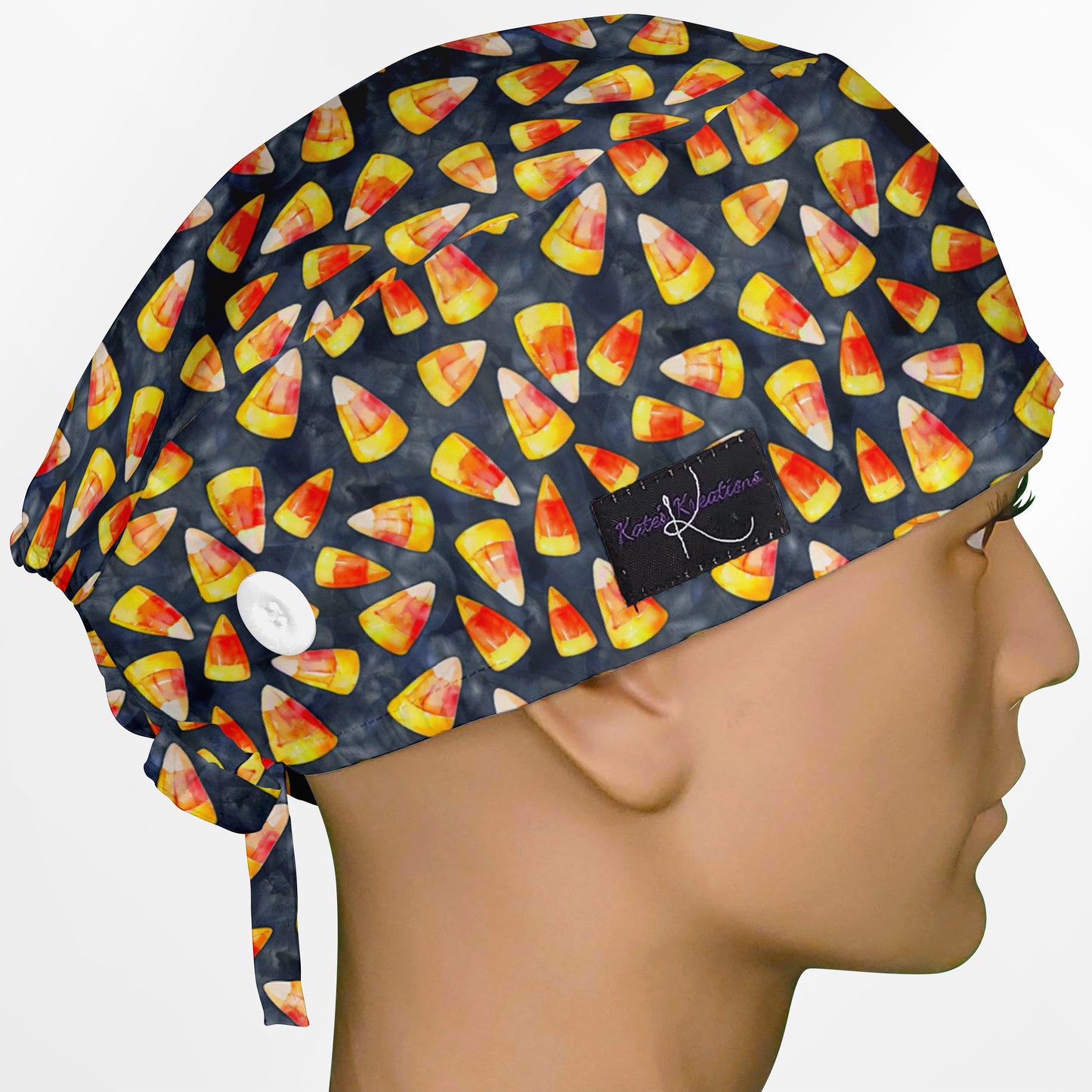 Candy Corn Surgeon Scrub Cap