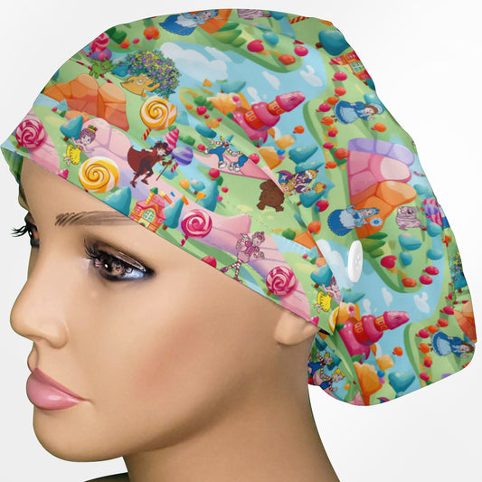 Candy Land Euro Scrub Cap