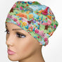 Candy Land Low-Tie Surgeon Scrub Cap