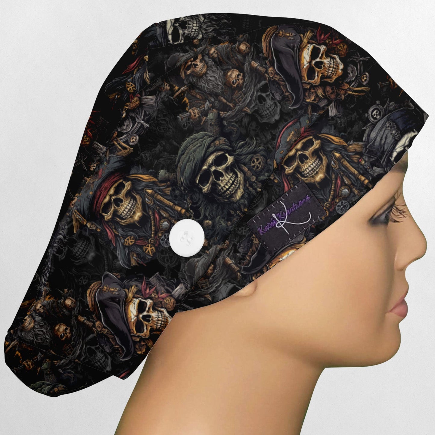 Caribbean Pirates Euro Scrub Cap