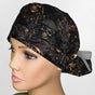 Caribbean Pirates Ponytail Scrub Cap