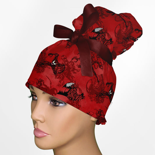 Carni High Bun Ponytail Scrub Cap