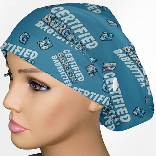Certified Surgeon Babysitter Euro Scrub Cap