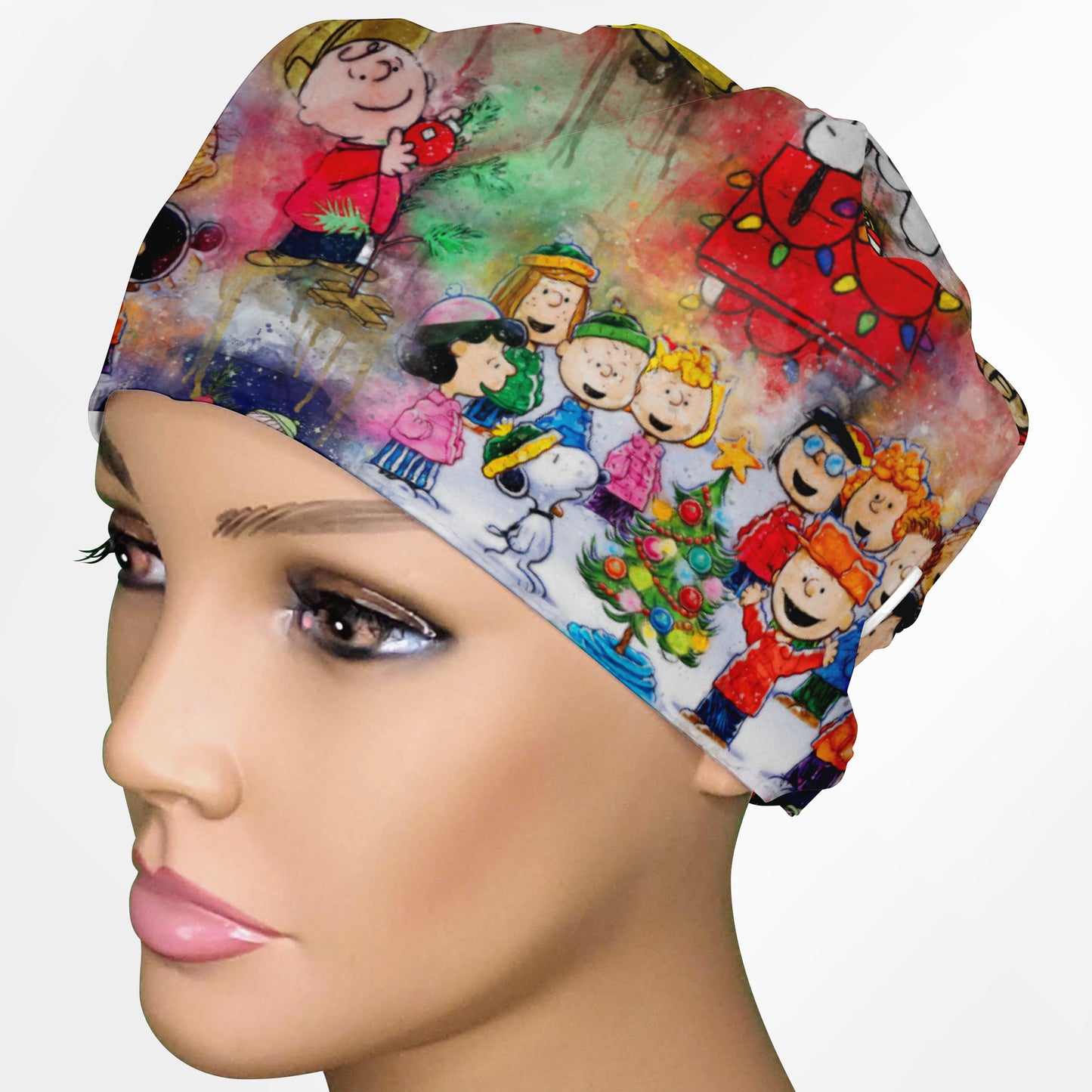 Charlie Brown Christmas Low-Tie Surgeon Scrub Cap