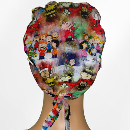 Charlie Brown Christmas Low-Tie Surgeon Scrub Cap