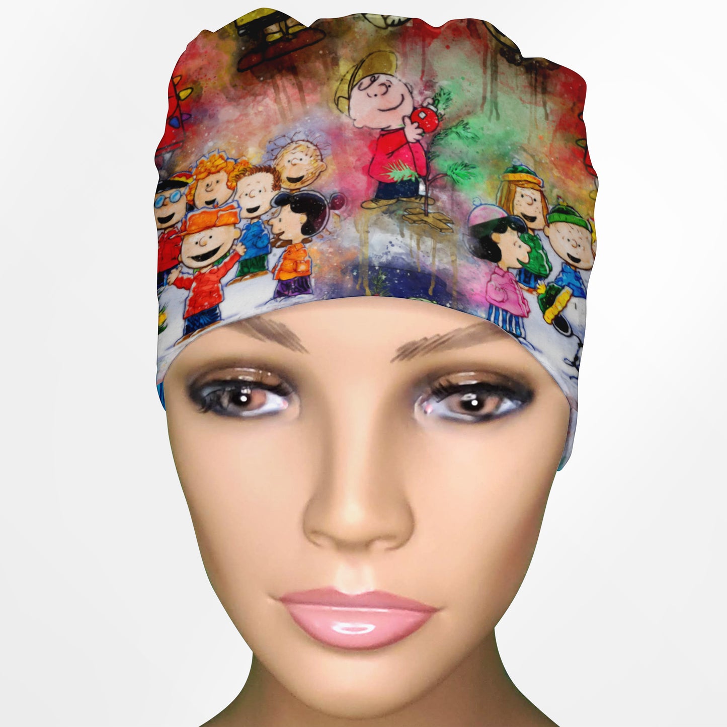 Charlie Brown Christmas Low-Tie Surgeon Scrub Cap