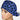 Cheetah Blue Ponytail Scrub Cap