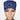 Cheetah Blue Ponytail Scrub Cap