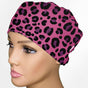 Cheetah Pink Low-Tie Surgeon Scrub Cap