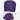 Cheetah Purple Ponytail Scrub Cap