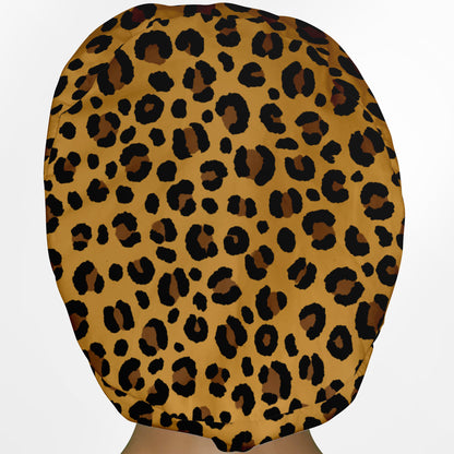 Cheetah Yellow Euro Scrub Cap