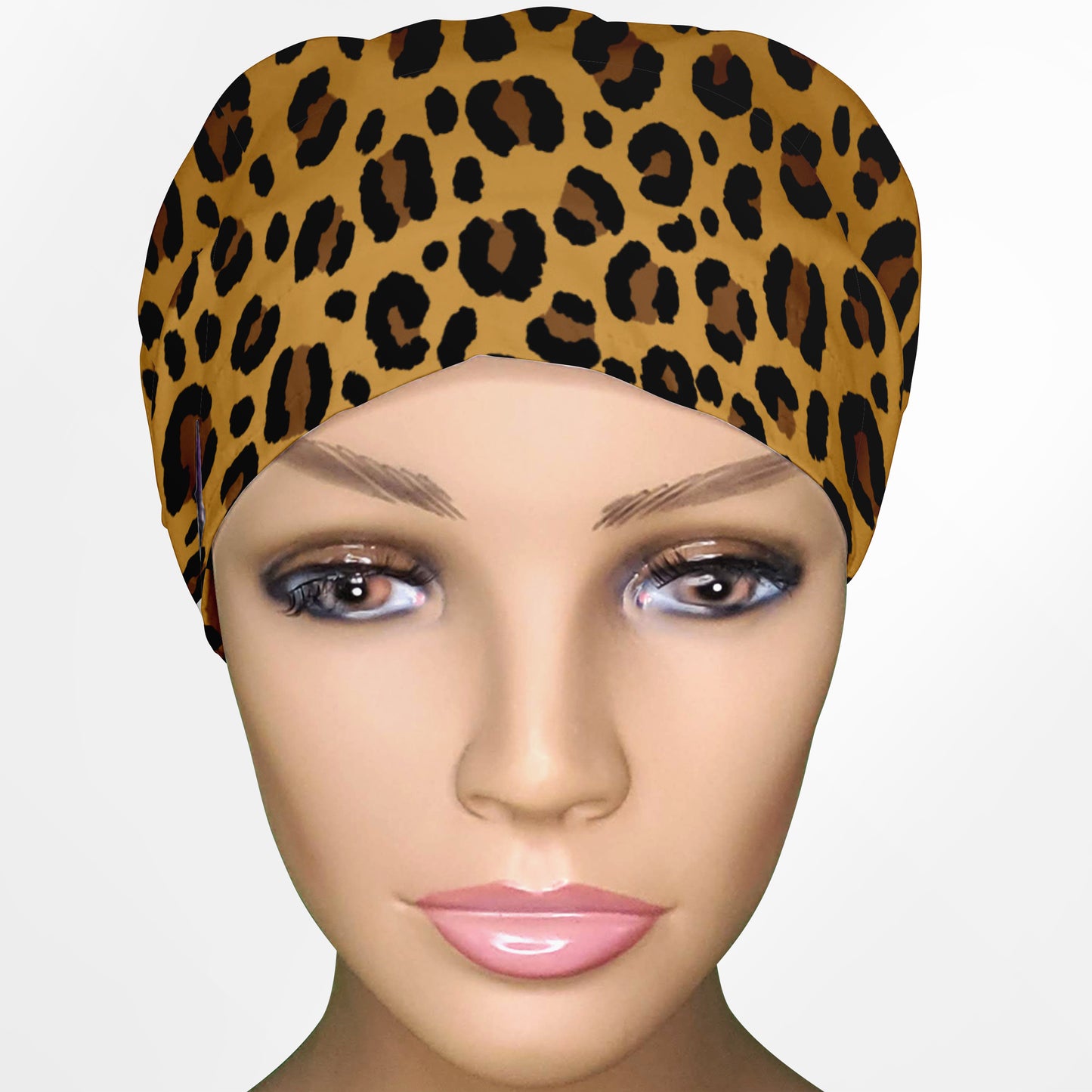 Cheetah Yellow Euro Scrub Cap