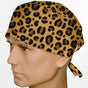 Cheetah Yellow  Surgeon Scrub Cap