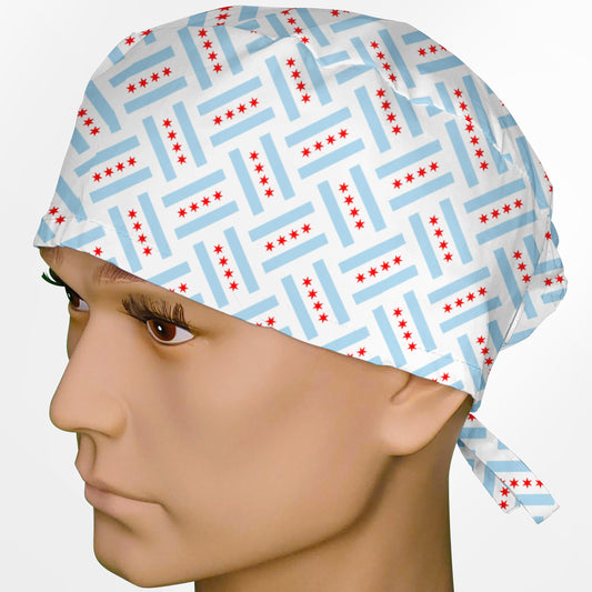 Flag of Chicago Surgeon Scrub Cap