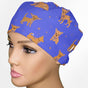 Chihuahua Blue Low-Tie Surgeon Scrub Cap