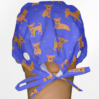 Chihuahua Blue Surgeon Scrub Cap