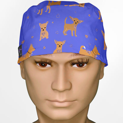 Chihuahua Blue Surgeon Scrub Cap
