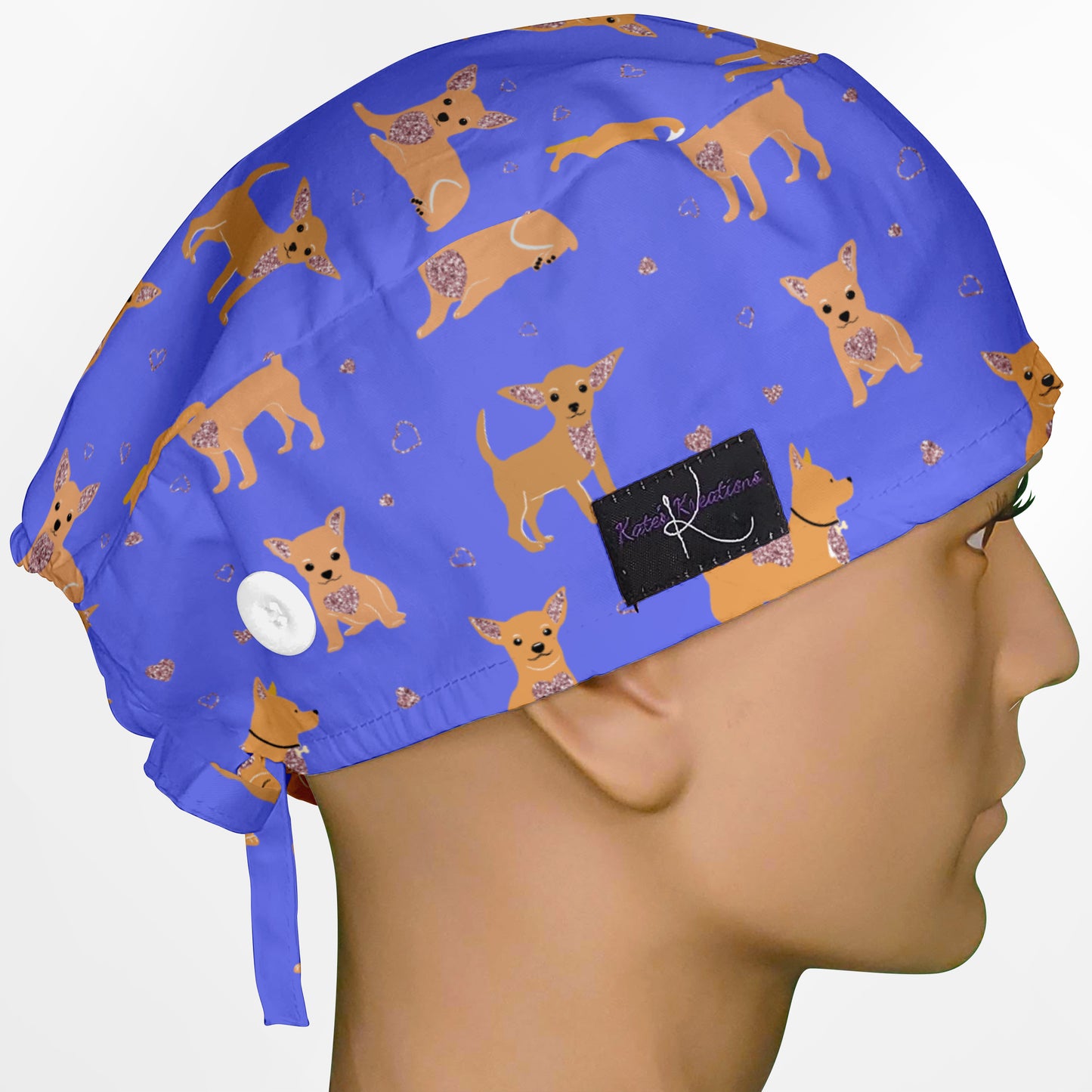 Chihuahua Blue Surgeon Scrub Cap