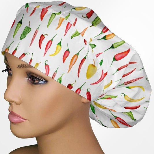 Chilies Bouffant Scrub Cap