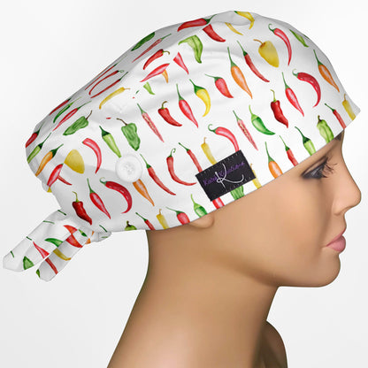 Chilies Low-Tie Surgeon Scrub Cap