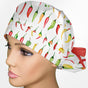 Chilies Ponytail Scrub Cap