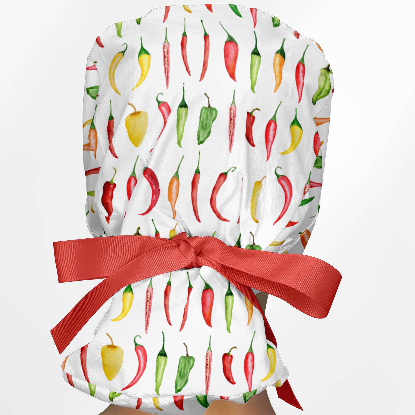 Chilies Ponytail Scrub Cap