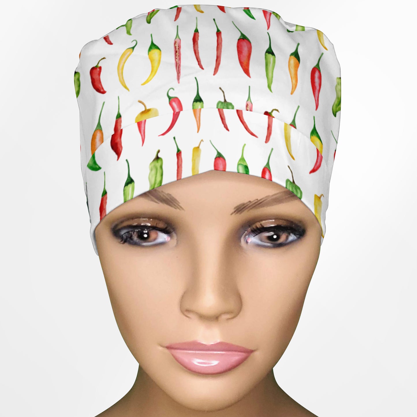 Chilies Ponytail Scrub Cap