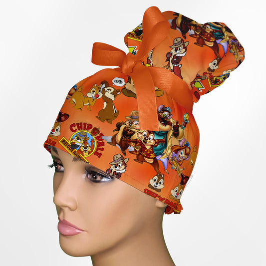 Acorn Agents High Bun Ponytail Scrub Cap