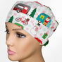 Christmas Camper Low-Tie Surgeon Scrub Cap