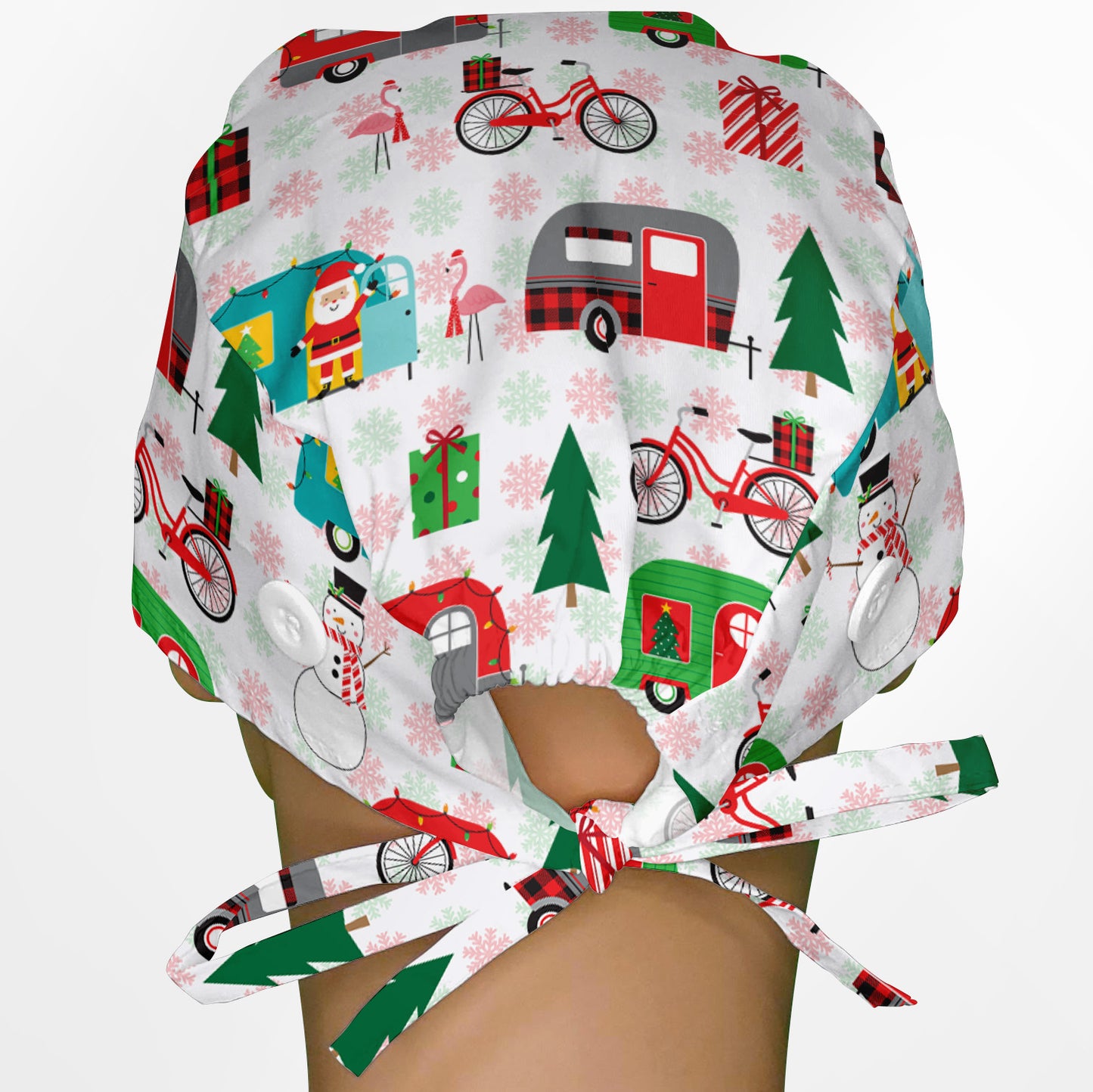 Christmas Camper Surgeon Scrub Cap